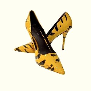 Modern Vice Pointed Toe Heel Leather Shoes 10M Summer Animal Print Mob Wife